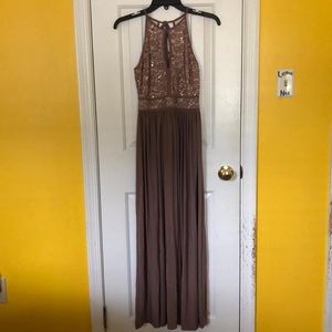 Brown/taupe Prom Dress